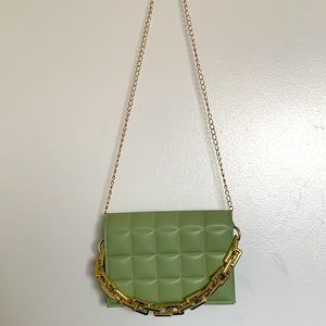 Shein Mint Quilted Crossbody Bag
